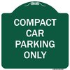 Signmission Compact Car Parking Only Heavy-Gauge Aluminum Architectural Sign, 18" x 18", GW-1818-9987 A-DES-GW-1818-9987